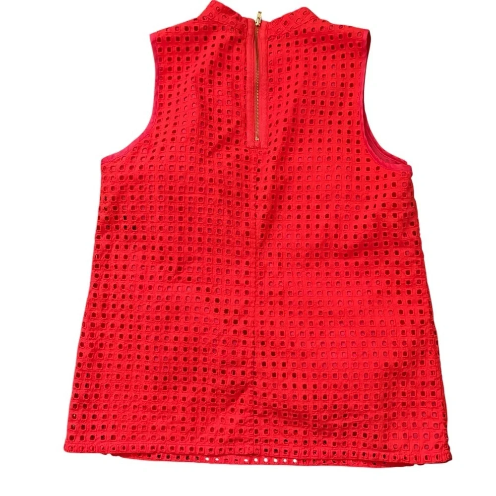 J. Crew Scarlet Eyelet Top